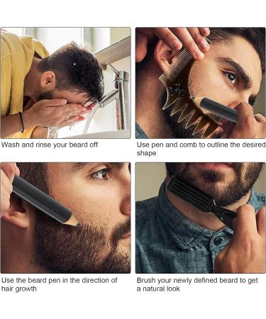 Barber Supplies Hairdressing Pen Beard Pencil Filler for Grooming & Styling - Black - Buy Online on GoSupps.com