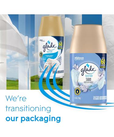 Glade Automatic Spray Refill & Holder Kit, Clean Linen Scent, 6.2 Oz - 2 Pack - Buy Online on GoSupps.com