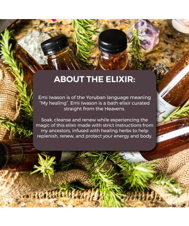 Iwason Spiritual Cleansing Bath Elixir - 10 oz Soaking Made with Pure Herbs, Holy Water, and Natural Extracts - Buy Online on GoSupps.com