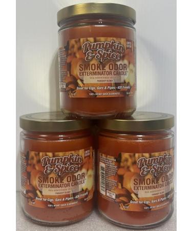 Smoke Odor Exterminator 13 oz Jar Candle - Pumpkin Spice | International Shipping Available - Buy Online on GoSupps.com
