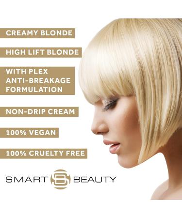Smart Beauty Blonde Hair Dye with Plex Hair Anti-breakage | PPD Free Vegan & Cruelty Free - Creamy Blonde - Buy Online on GoSupps.com