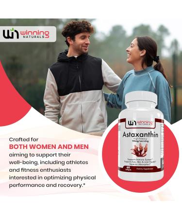 WINNING NATURALS Astaxanthin 10 mg Softgels 60 Count (Pack of 1) - Buy Online on GoSupps.com