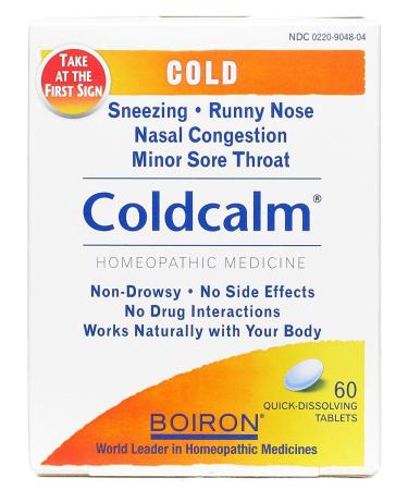 Boiron Coldcalm Quick-Dissolving Tablets 60 Tablets (Pack of 6)6