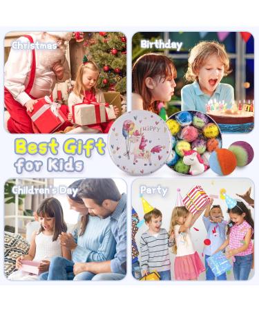 Bath Bombs for Kids with Surprise Crystal Toys | Handmade Natural and Organic Bubble Bath Fizzies | Birthday & Easter Gift for Girls and Boys - Buy Online on GoSupps.com