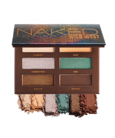 Urban Decay Naked Wild West Mini Eyeshadow Palette - 6 Neutral, Travel-Sized Shades - Richly Pigmented & Ultra Blendable - Up to 12 Hour Wear - Vegan & Cruelty Free