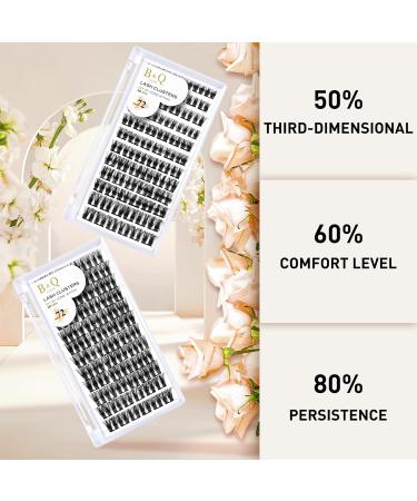 D-14mm B 12 Cluster Lashes | 72 Clusters | DIY Volume Eyelash Extensions - Buy Online on GoSupps.com