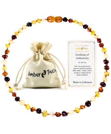 Baltic Amber Necklace (Unisex) 13 inch. Natural Amber from Baltic Region  Genuine Amber