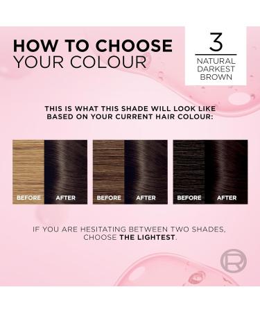 L'Or al Paris Excellence Cr me Permanent Hair Dye Radiant At-Home Hair Colour with up to 100% Grey Coverage Pro-Keratin Up to 8 Weeks of Colour Colour: 3 Natural Darkest Brown - Buy Online on GoSupps.com
