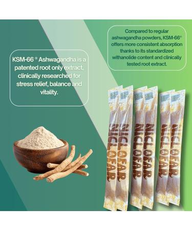Niclofar KSM-66 Ashwagandha Honey Sticks potent bioavailable form of Ashwagandha with organic honey 30 Sticks Stress Relief and Energy Balance - Buy Online on GoSupps.com