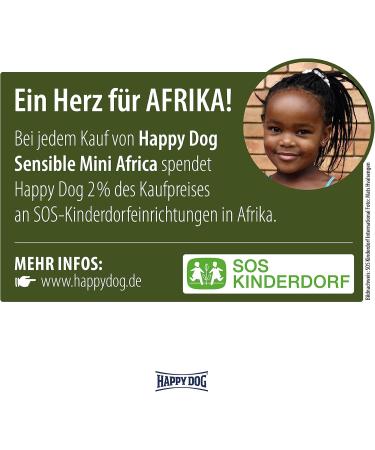 Happy Dog Sensible Mini Africa 800g - Premium Pet Food for Small Breeds | International Shipping Available - Buy Online on GoSupps.com