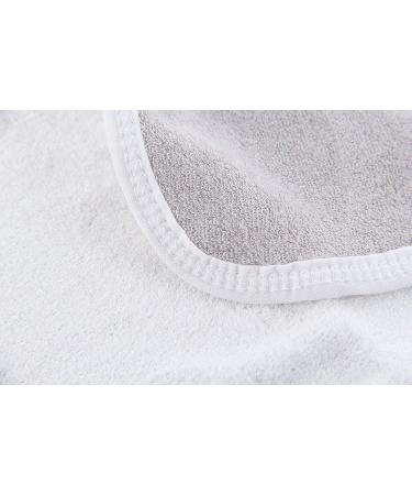 Luxury Bamboo Facial Washcloths | Hypoallergenic Makeup Remover Cloth | Reusable Cleansing Cloth for Sensitive Skin | 10x10 Grey and White - Buy Online on GoSupps.com