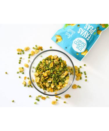 The Good Bean Crispy Favas - Sea Salt (50 Pack) | 1 oz Bag | Vegan Snack with Plant Protein & Fiber | Fava Beans - Buy Online on GoSupps.com