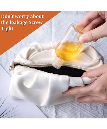 6 Pack 3.4 oz Clear Plastic Squeeze Bottles with Disc Top Caps - TSA Approved Travel Bottles for Shampoo, Conditioner & Lotion - Buy Online on GoSupps.com