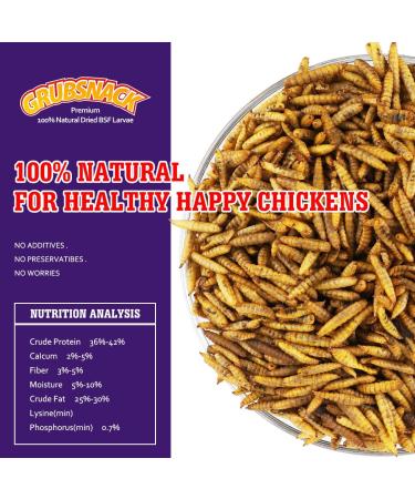 Zower 5 lbs Natural Mealworms - High Protein Scratch Treats with 85X More Calcium for Chickens, Birds, Amphibians & Reptiles - Buy Online on GoSupps.com