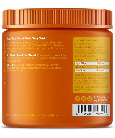Zesty Paws Probiotic Soft Chews for Dogs - Gut Health, Digestive Support & Immune Boost - Buy Online on GoSupps.com