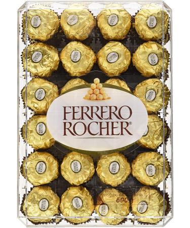 Ferrero Rocher Fine Hazelnut Chocolates Gift Box 48 Count 576 Packs 490.9 Kilogram