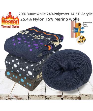 Fayhijun Merino Ski Socks for Men Women & Kids Warm Breathable Thermal Sports Socks for Skiing & Snowboarding (Sizes 36-38 Dark) - Buy Online on GoSupps.com