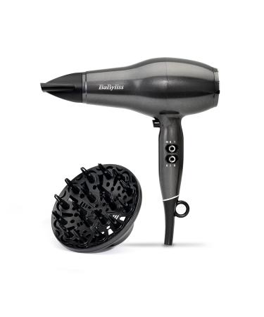 BaByliss Platinum Diamond 2300W Professional AC Motor hairdryer ultra-fast drying Ionic Diffuser