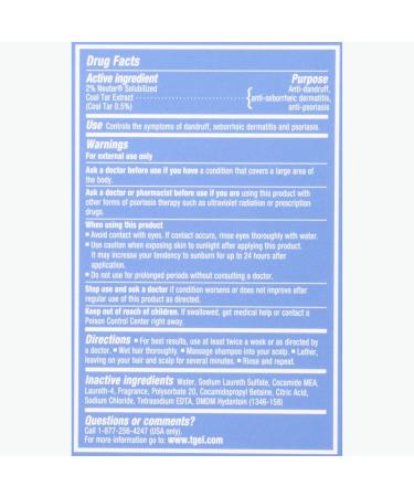 Neutrogena T/Gel Therapeutic Shampoo Original Formula 16 oz - Pack of 2 - Buy Online on GoSupps.com