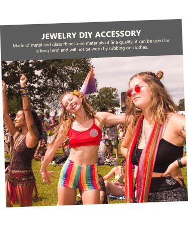 Lurrose Creative Shape Diy Patches On Sticker Girl Hot Adorn Reing Wedding Crystal Decor Rhinestone Bottom Pink 1X10.8X10.8CM - Buy Online on GoSupps.com