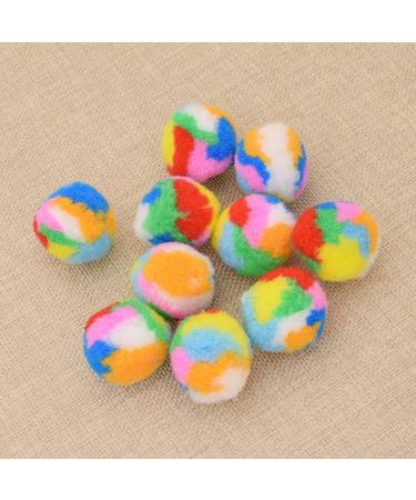Towashine 10Pcs Small Assorted Color Kitty Yarn Puffs Cat Toys - 1.37 Diameter - Buy Online on GoSupps.com