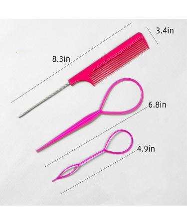 1000 Pack Black Elastic Hair Ties with Hair Styling Tools for Women and Girls - Buy Online on GoSupps.com