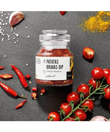  wajos Wajos Patatas Bravas Dip (vegan) twin pack 2 x 90g: spicy dip & delicious alternative to Apples spice & Spanish delicacies - Buy Online on GoSupps.com