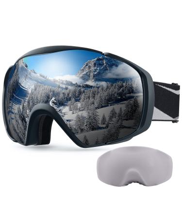 OutdoorMaster Ski Goggles with Cover Snowboard Snow Goggles OTG Anti-Fog for Men Women A01 Vlt 9.4%