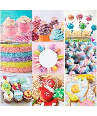 12-Color Liquid Food Coloring Set | Highly Concentrated for Baking Cake Decorating Macarons & Desserts - International Shipping Available - Buy Online on GoSupps.com