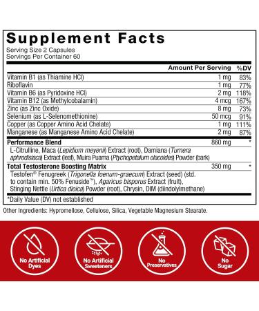 Force Factor Test X180 Alpha Testosterone Booster for Men Testosterone Supplement with L-Citrulline to Help Build Muscle and Strength Boost Nitric Oxide for Performance 120 Count (Pack of 3) - Buy Online on GoSupps.com