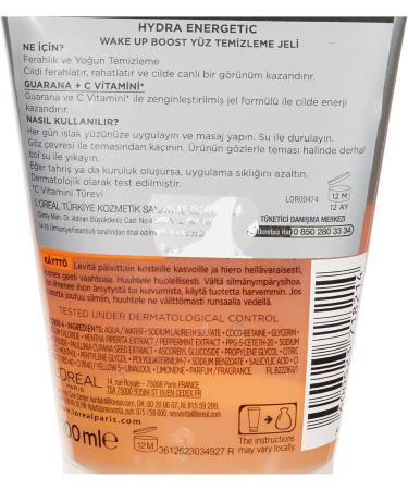 L'Or al Paris LOr al Paris Men Expert reinigingsgel Hydra Energetic Wash 100 ml - Buy Online on GoSupps.com