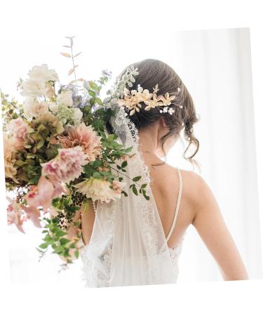 DOITOOL 1 Set Wedding Hair Comb Crystal Hair Comb Wedding Headdress Diamond Headpiece Bridal Headdress Vintage Bridal Hair Accessories for Prom Pearl Abs Rhinestones Bride Mosaic - Buy Online on GoSupps.com