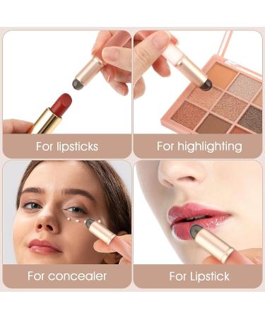Amabro 2pcs Silicone Lip Brushes Reusable Lipstick Applicator with Dust Covers for Lip Gloss Balm Lip Oil Lip Mask Portable Travel Mini Brush Head Makeup Tool for Concealer Eyeshadow Blush Nail - Buy Online on GoSupps.com