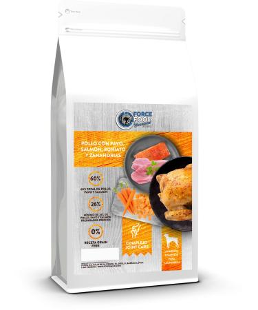 FORCEFOOD Gourmet Junior Grain Free Puppy Food, Turkey Chicken, Salmon, Sweet Potato & Carrot 6kg