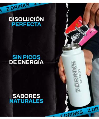 Drinks Energy Energy drink powder Sugarfree tasting with caffeine minerals and vitamins Ideal for gamers and sports enthusiasts 10 samples + 1 thermos - Buy Online on GoSupps.com