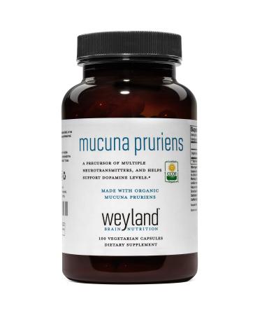 Weyland Brain Nutrition Made with Organic Mucuna Pruriens 1000mg (1 Bottle) 1 Count (Pack of 1)