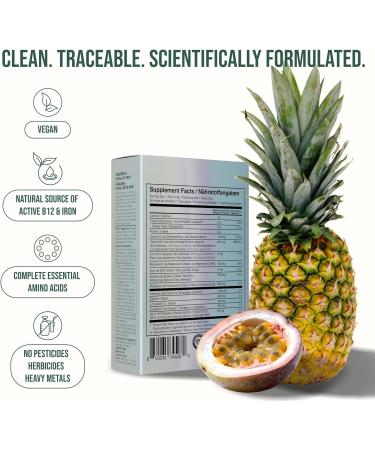 Orlo Women's Vitality Mix Travel Kit Daily Multivitamin & Bacillus Probiotic Supplement for Feminine Health Energy Focus with Vitamin D3 B12 Iron Glycine Cranberry & Spirulina (7 sachets) - Buy Online on GoSupps.com