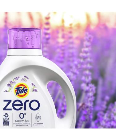 Tide Zero Liquid Laundry Detergent Soft Lavender Scent 80 Loads Cleanscent Technology 3.4 Liter (Pack of 1) Lavender 80 Loads - Buy Online on GoSupps.com