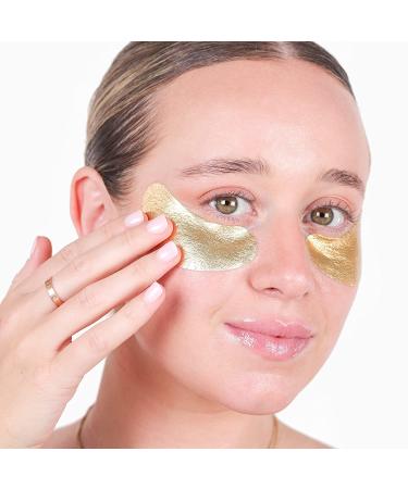 WANDER BEAUTY BAGGAGE CLAIM Gold Under Eye Patches | Brighten Dark Circles, Hydrate, and Reduce Puffy Eye Bags | Hyaluronic Acid Eye Mask for Fine Lines and Wrinkles (6 Pairs) - Buy Online on GoSupps.com