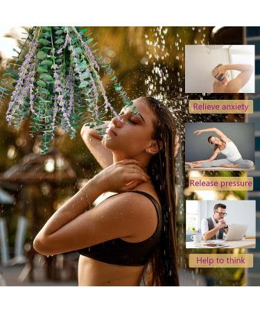 80 Pcs Mix Dried Eucalyptus & Lavender Flower Bundles for Shower - 100% Natural | Fresh Eucalyptus Leaves Stems | Hanging Shower Plant, Home Spa Decor - Buy Online on GoSupps.com