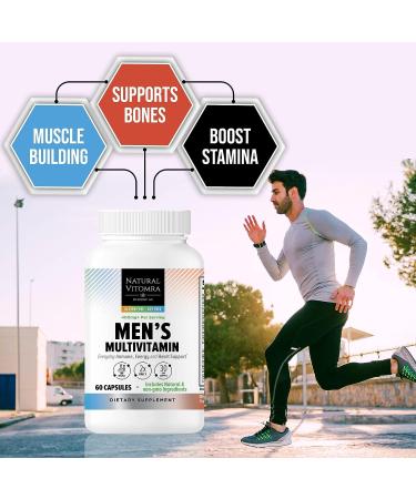 Vitomra Men's Dietary Supplements - Immune Blend & Hormone Support | 60 Capsules - Buy Online on GoSupps.com