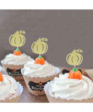 Pumpkin Cupcake Toppers - Fall Cupcake Topper Pumpkin Theme Decor Pumpkin Baby Shower Our Little Pumpkin - Buy Online on GoSupps.com