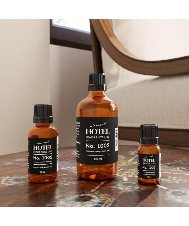 AirScent Hotel Diffuser Oil No. 1002 - Lemongrass Jasmine Amber - Hotel Scent Dupe - Premium Fragrance Oil for Ultrasonic and Waterless Diffusers and Crafting - 10 mL .34 fl oz Glass Dropper Bottle 0.34 Fl Oz (Pack of 1) - Buy Online on GoSupps.com