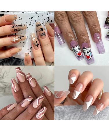 12 Color Nail Art Pens Set | 3D Nail Polish Design Kit for DIY Nail Art | Graffiti Dotting Liner Pen for Girls & Ladies - Buy Online on GoSupps.com