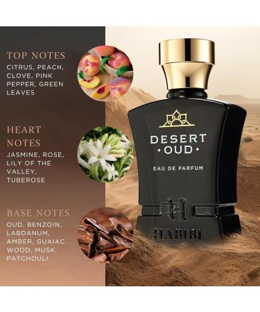 Desert Oud Arabian Cologne For Men Eau De Parfum (2.5 Oz) Long Lasting Perfume For Men With Warm Sweet & Spicy Blend of Floral Woody & Patchouli Notes - Ideal Valentine s Day Gifts - Buy Online on GoSupps.com