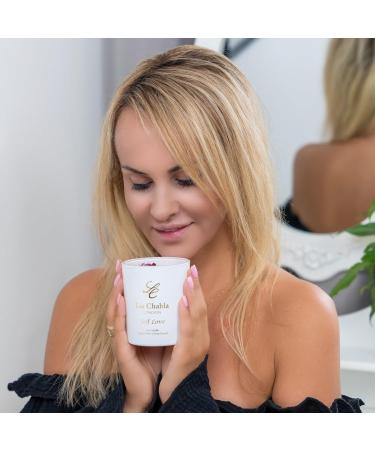 LIA CHAHLA LONDON Luxury Rose Quartz Candle 10 oz | Scented English Rose Candle Gift with Essential Oils | Self Love/Rose Quartz 10 Oz - Buy Online on GoSupps.com