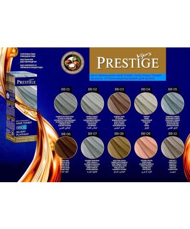Vips Prestige Hair Toner Pearl 04 - Ammonia-Free Semi-Permanent Color for Blonde & Gray Hair 100ml - Buy Online on GoSupps.com