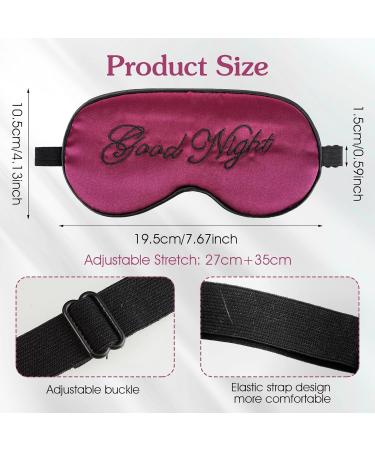 4Pcs Satin Sleeping Mask Set - Soft Blackout Eye Masks with Adjustable Straps for Comfort | Ideal for Sleep Meditation and Travel - Unisex for Women Men & Kids - Buy Online on GoSupps.com