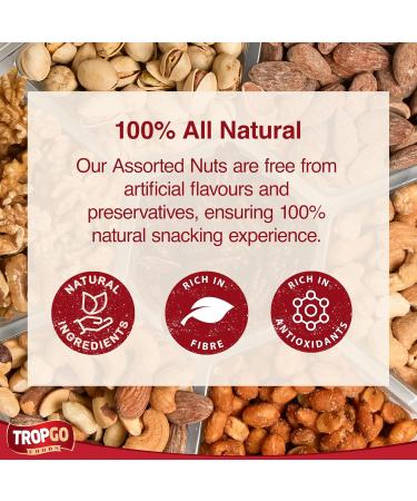 Food Gifts - Mixed Nuts Gift Basket Healthy Snack Gifts Love Gift For Him Gifts For Her Box With a Variety of Freshly Roa - Buy Online on GoSupps.com