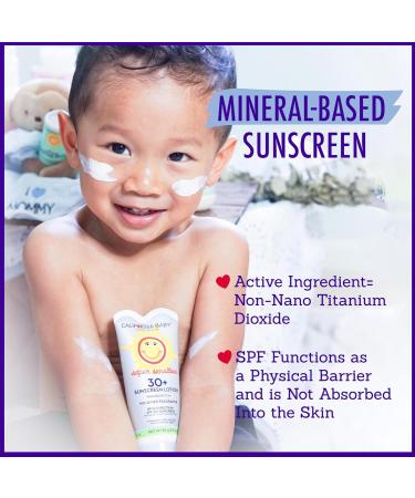 California Baby Super Sensitive SPF 30+ Sunscreen - Broad Spectrum Hypoallergenic Mineral Sunscreen | Titanium Dioxide | Unscented | 51g / 1.8oz - International Shipping Available - Buy Online on GoSupps.com